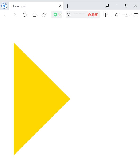 CSS3绘制三角形最终效果