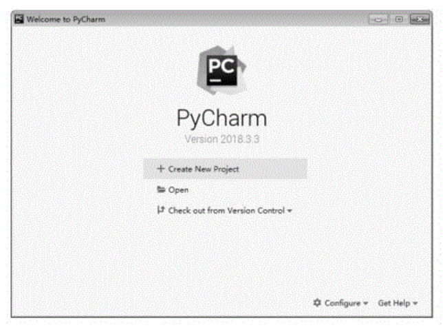 PyCharm欢迎界面