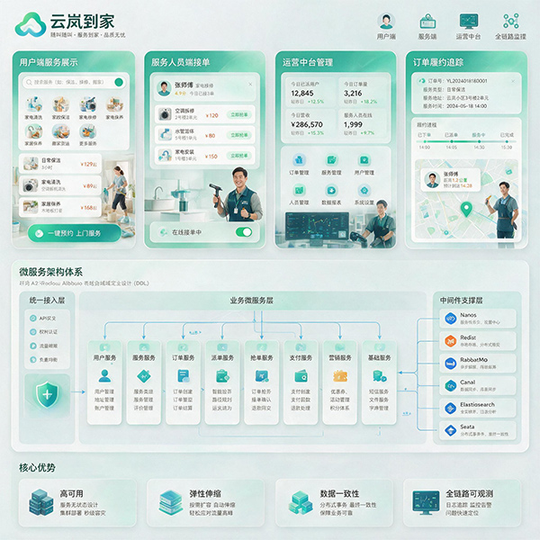 云岚到家微服务项目部署与维护